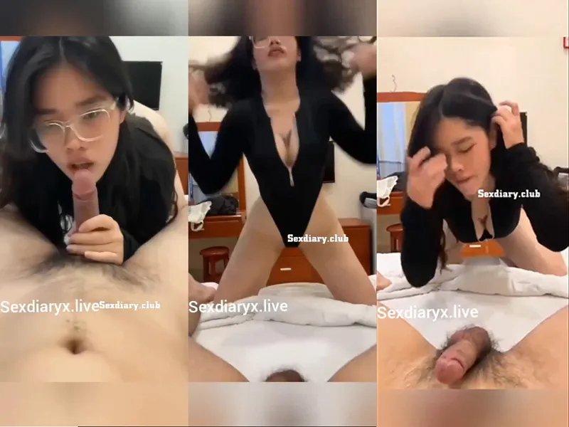 Em rau vú bự kính cận liếm củ khoải điêu luyện